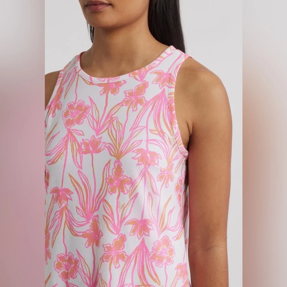 Lilly Pulitzer Dixi Tiered Cotton Sleeveless Dress - Picture 8 of 8